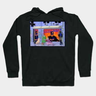 At the bus stop Hoodie